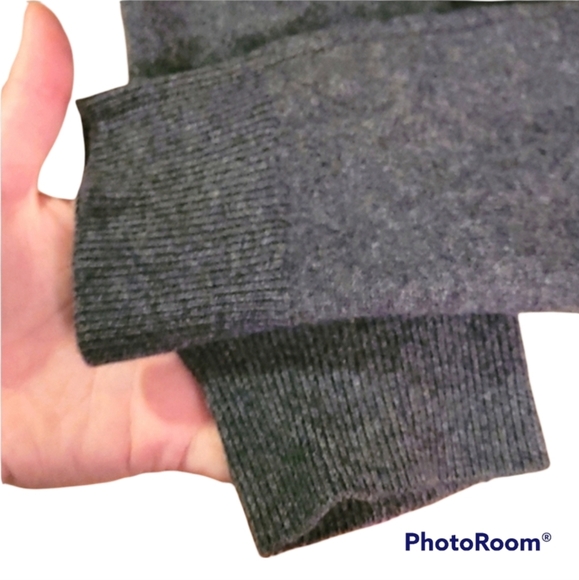 Black Brown 1826 Gray Cashmere Sweater - Picture 4 of 5